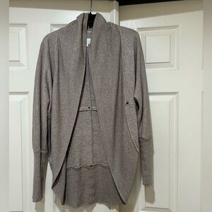 ARITZIA Wilfred‎ Diderot Sweater Open-Front Cocoon Tan Beige Cardigan Sweater XS
